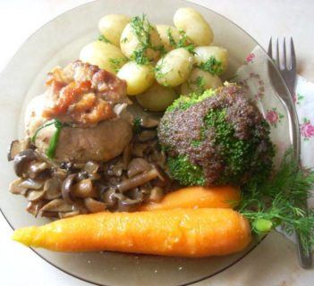 Sakiewki z podgrzybkami