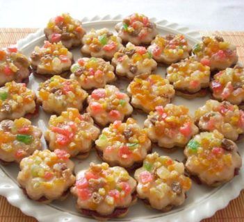 Korzenne ciasteczka jak kwiatki