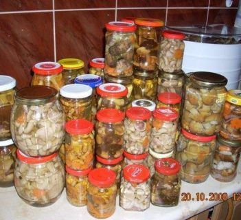 Marynowane grzyby Pyzy