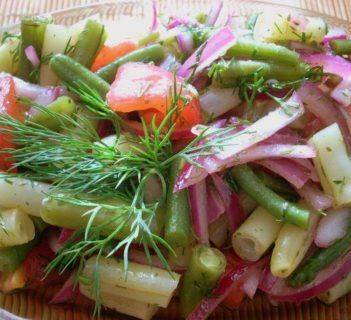 Sałatka z fasolki szparagowej