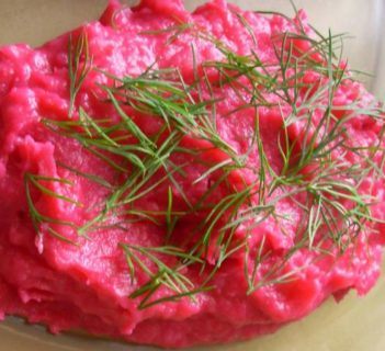 Purre ziemniaczane z burakiem