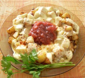 Ziemniaki smażone z oscypkiem