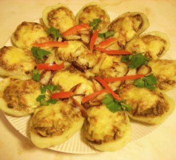 Ziemniaki zapiekane z grzybami