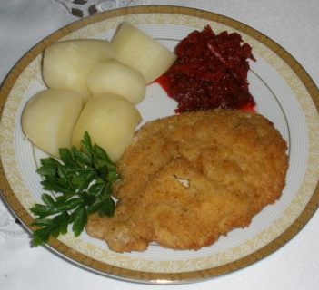 Schabowy w płatkach kukurydzianych