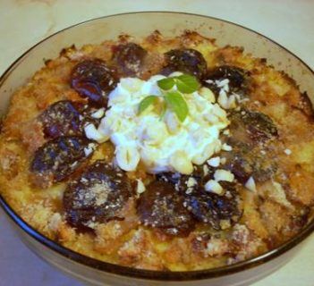 Jagły zapiekane ze śliwkami