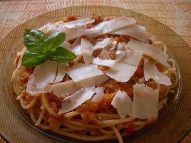 Spaghetti bolognese Pyzy