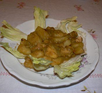 Wieprzowina z ziemniakami na ostro