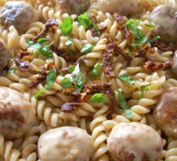 Świderki z klopsikami