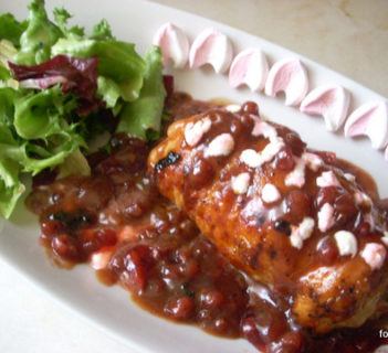 Roladki z piankami i żurawiną