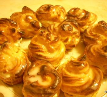 Ptysie z twarożkiem owocowym