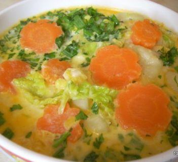 Zupa jarzynowa z mlekiem