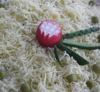 Sałatka z pieczarek 2 (warstwowa)