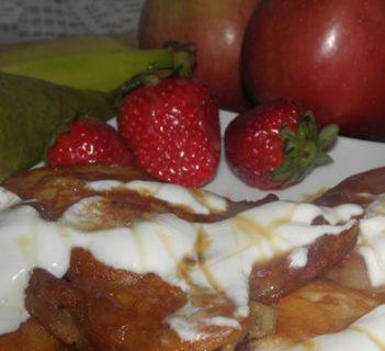 Racuszki truskawkowo-bananowe