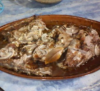 Żeberka w białym i czerwonym winie