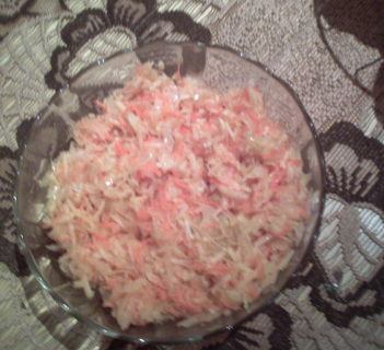 Surówka z kiszonej kapusty