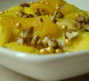 Rumowa sałatka orzechowa