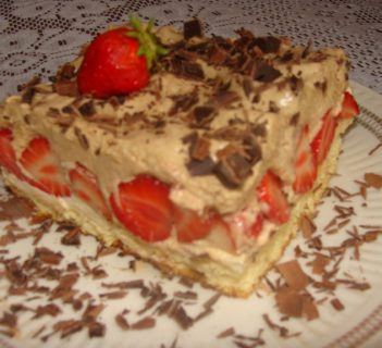 Ciasto z kawową pianką