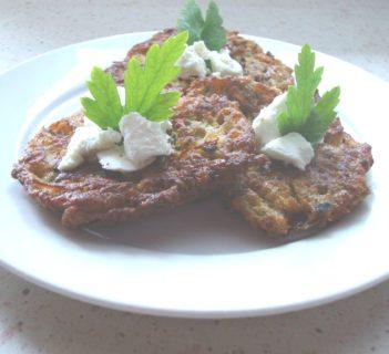 Cukiniowe placuszki z fetą