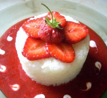 Ryż z truskawkami, tak po prostu :-)