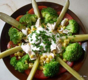 Przekąska z kurczaka i warzyw