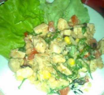 Syta sałatka z kurczaka