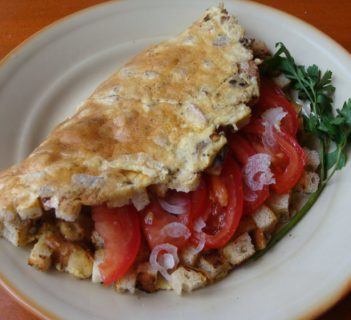 Omlet z grzaneczkami