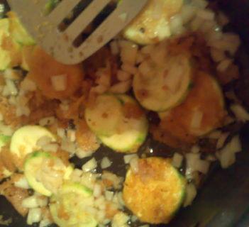 Cukinia zasmażana w koszulce