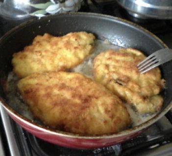 Kotlety z serem i pieczarkami