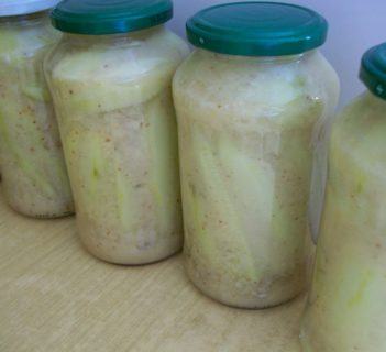 Ogórki w zalewie musztardowej