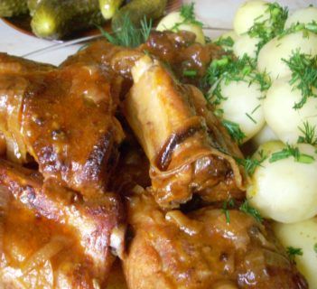 Żeberka paprykowe, pieczone w worku