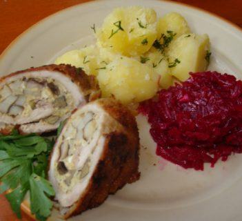 Schab z prawdziwkami