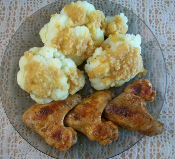 Skrzydełka z kalafiorkiem