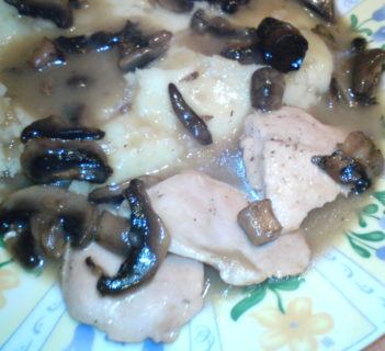 Schab w sosie pieczarkowym