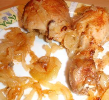 Kurczak pieczony w cebuli