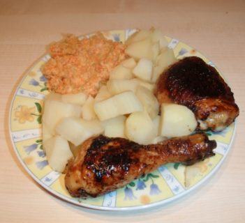 Kurczakowe udka w miodzie