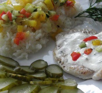 Sznycle z indyka pod pierzynką z ricotty