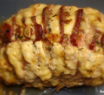 Grzebień ze schabu z boczkiem i serem