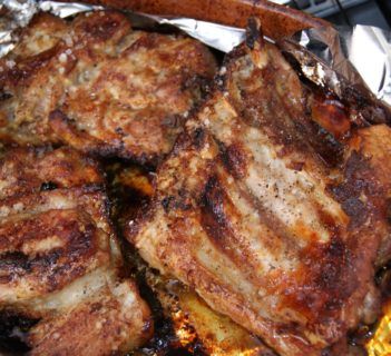 Żeberka w marynacie z musztardy