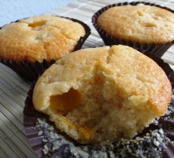 Muffiny z mirabelkami