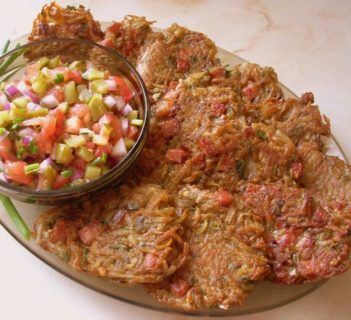 Orientalne placki ziemniaczane