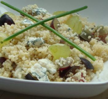 Kuskus z lazurem i winogronami