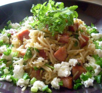 Resztkowa kolacja z tego co było w lodówce