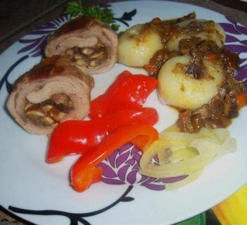 Rolady wieprzowe z grzybami