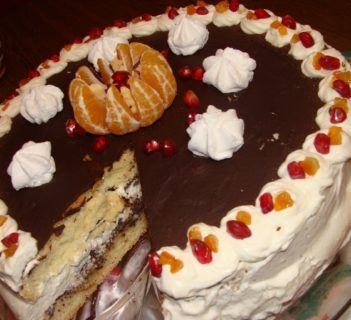 Świąteczny torcik z makiem