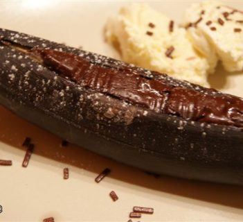 Zapiekane banany w czekoladzie