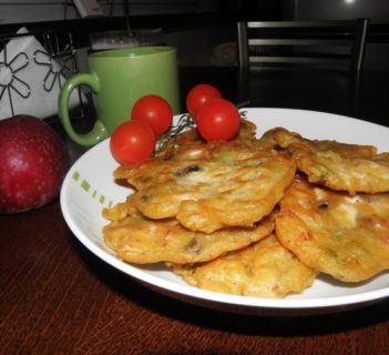 Racuchy z kurczakiem wędzonym