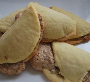 Ciasteczka z nadzieniem orzechowym