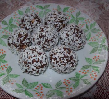 Czekoladowe kulki kokosowe