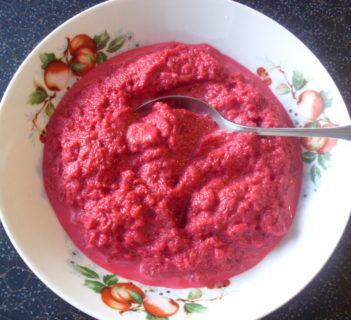 Buraczki ze śmietaną