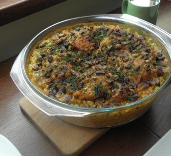 Kurczak zapiekany z ryżem